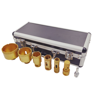 M14 Diamond Core Drill Bit 7pcs set vacuum brazing porceline stone drilling for marble granite