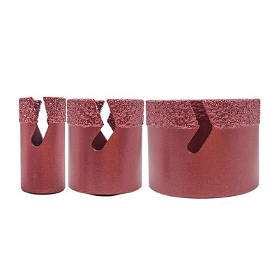 8pcs/set M14 Red Hole Drill Bit marble drilling Vacuum brazed diamond tools Angle grinder porceline